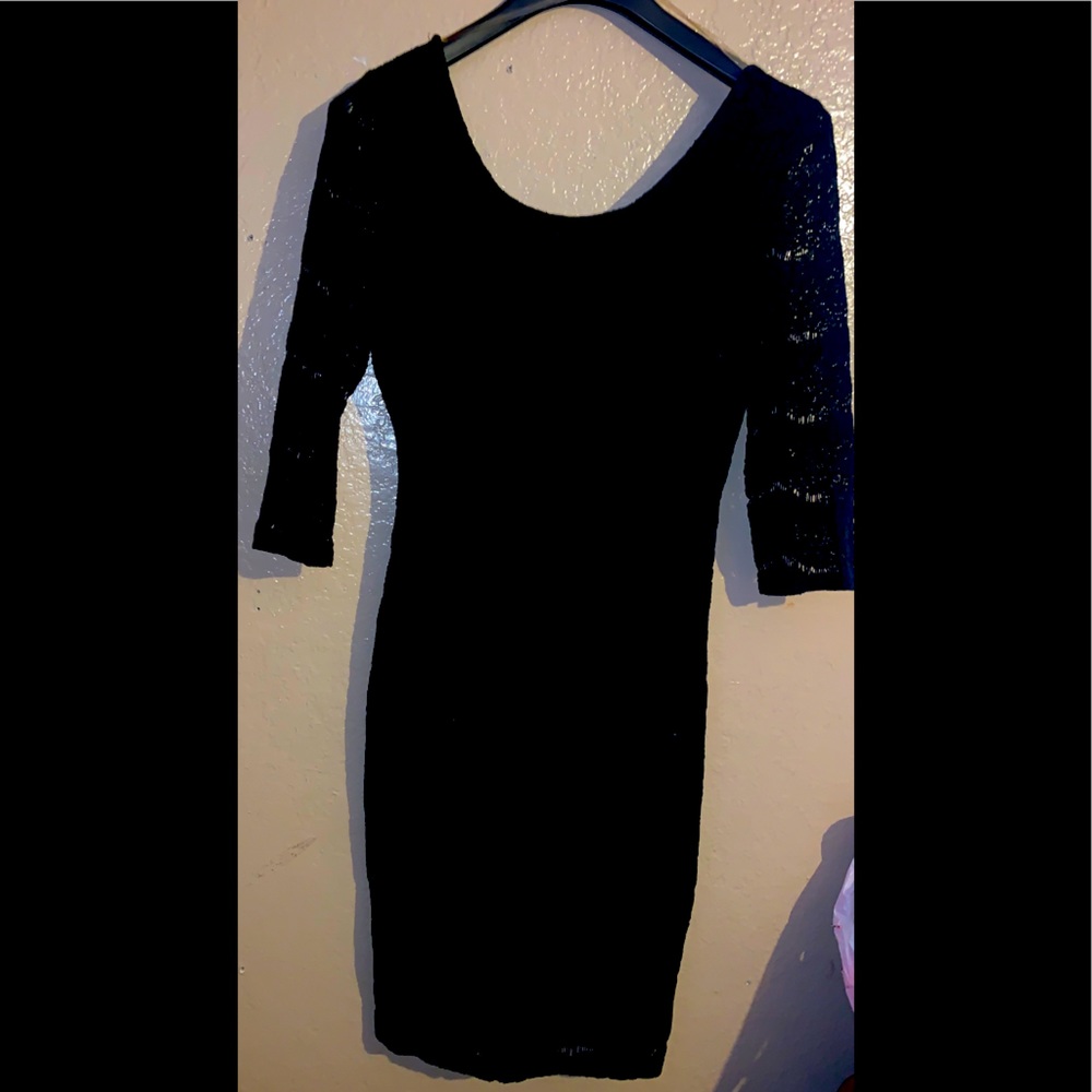 Black lace dress🌻🍁
